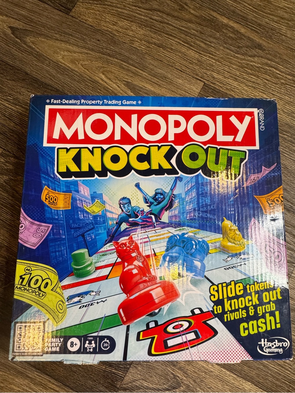 Hasbro Monopoly Knock Out Game - Aim Slide Collide to Cash in!